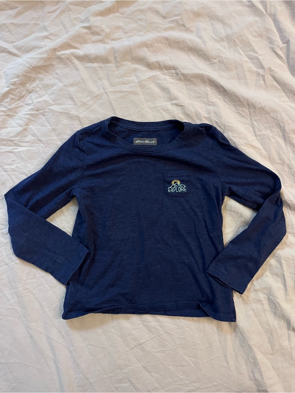 Eddie Bauer Children's Navy 'Explore' Long-Sleeve Tee